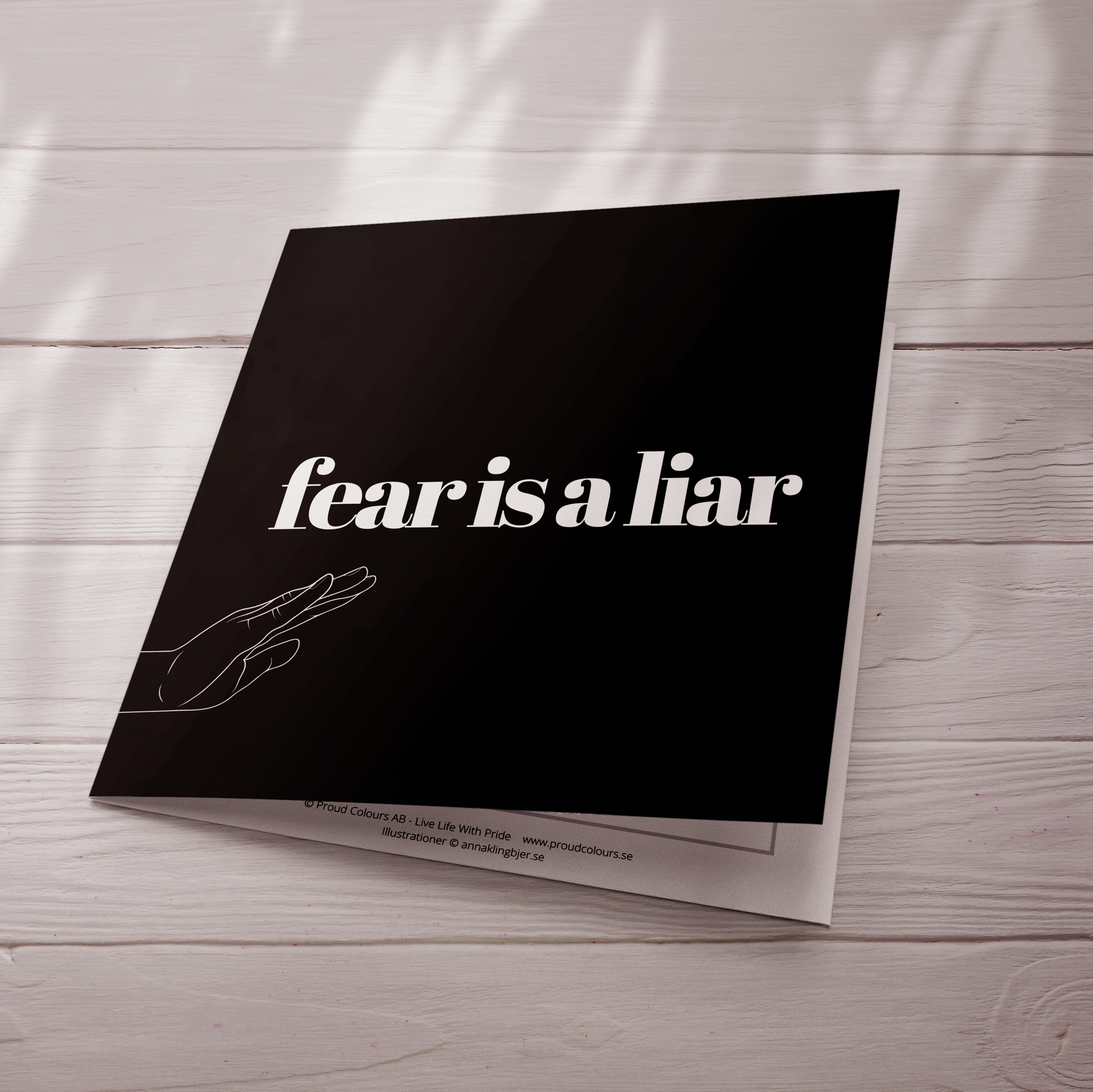 Fear is a liar [kort 7x7]
